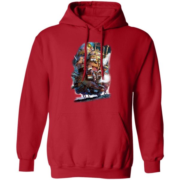 Dog In Howl's Moving Castle - Howl’s Moving Caslte on the Sky Hoodie-Apparel, Dog In Howl's Moving Castle, Hoodie, Howl's Moving Castle