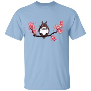 Totoro Wallpaper - Totoro and Sakura T shirt-Apparel, My Neighbor Totoro, Totoro Wallpaper, Tshirt