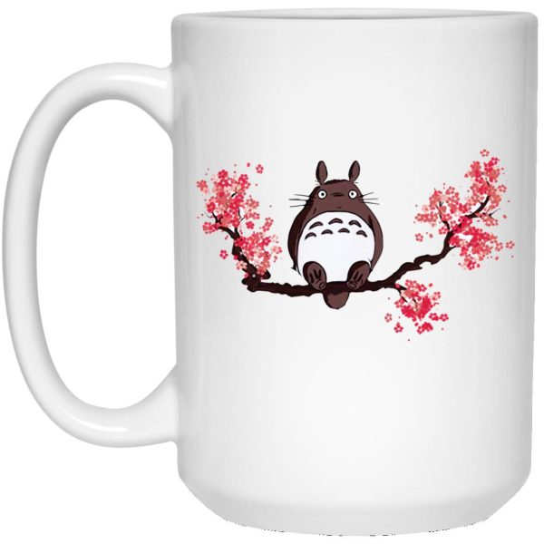 Kawagoe Totoro Forest - Totoro and Sakura Mug-House Decor, Kawagoe Totoro Forest, Mug, My Neighbor Totoro