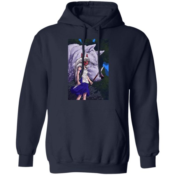 Yakul Princess Mononoke - Princess Mononoke And Her Weapons Hoodie-Apparel, Hoodie, princess mononoke, Yakul Princess Mononoke