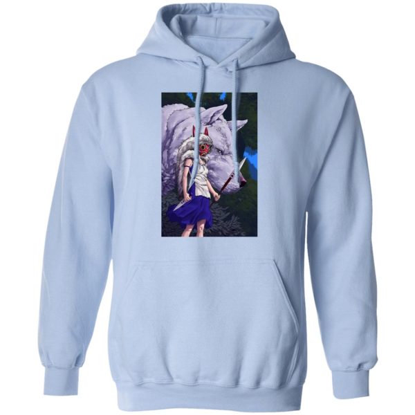 Yakul Princess Mononoke - Princess Mononoke And Her Weapons Hoodie-Apparel, Hoodie, princess mononoke, Yakul Princess Mononoke