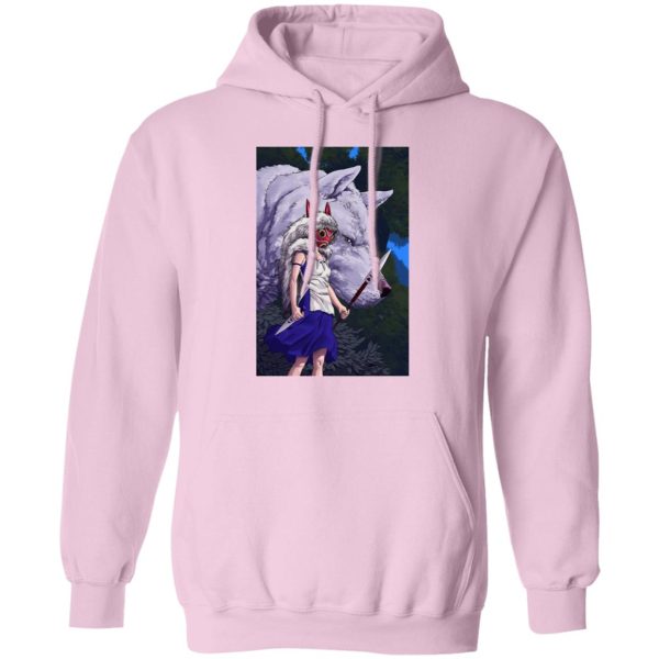 Yakul Princess Mononoke - Princess Mononoke And Her Weapons Hoodie-Apparel, Hoodie, princess mononoke, Yakul Princess Mononoke