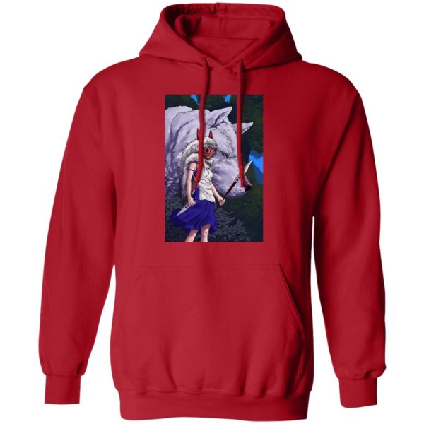 Yakul Princess Mononoke - Princess Mononoke And Her Weapons Hoodie-Apparel, Hoodie, princess mononoke, Yakul Princess Mononoke