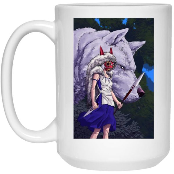 Princess Mononoke - Princess Mononoke And Her Weapons Mug-Christmas, House Decor, Mug, princess mononoke