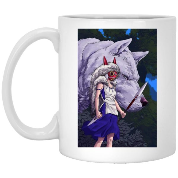 Princess Mononoke - Princess Mononoke And Her Weapons Mug-Christmas, House Decor, Mug, princess mononoke