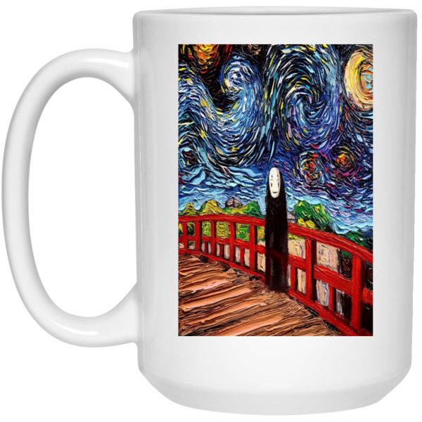 Spirited Away Bath House - Spirited Away No Face Kaonashi in The Starry Night Mug-Christmas, House Decor, kaonashi, Mug, no face, Spirited Away, Spirited Away Bath House