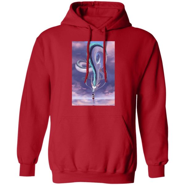 Dust Sprites Spirited Away - Spirited Away – Chihiro Touching Haku Dragon Hoodie-Apparel, Dust Sprites Spirited Away, Hoodie, Spirited Away