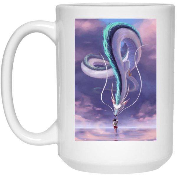 How Long Is Spirited Away - Spirited Away – Chihiro Touching Haku Dragon Mug-Christmas, House Decor, How Long Is Spirited Away, Mug, Spirited Away