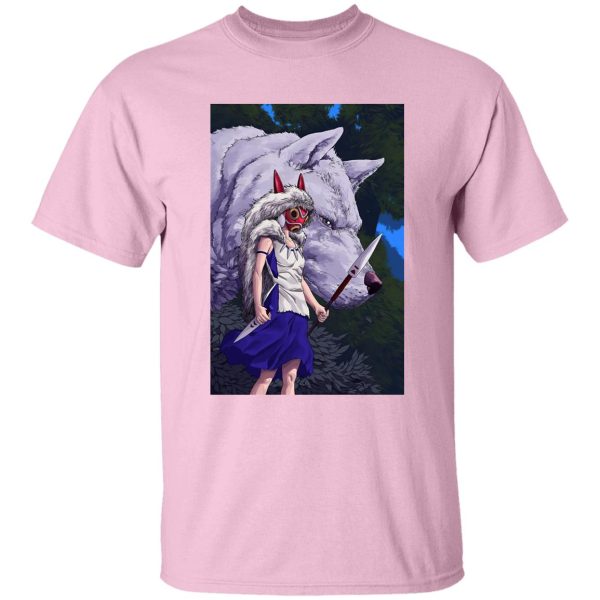 Princess Mononoke Princess - Princess Mononoke And Her Weapons T Shirt-Apparel, princess mononoke, Princess Mononoke Princess, Tshirt