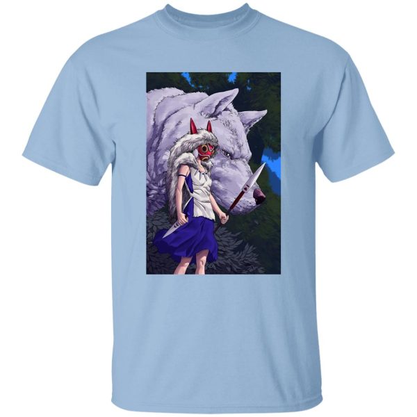 Princess Mononoke Princess - Princess Mononoke And Her Weapons T Shirt-Apparel, princess mononoke, Princess Mononoke Princess, Tshirt