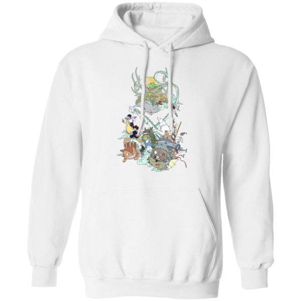 Totoro Soot Gremlins - Ghibli Characters Color Collection Hoodie-Apparel, Hoodie, Howl's Moving Castle, Kiki's Delivery Service, My Neighbor Totoro, princess mononoke, Spirited Away, Totoro Soot Gremlins