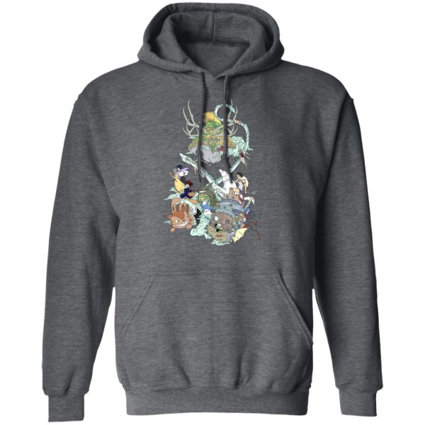 Totoro Soot Gremlins - Ghibli Characters Color Collection Hoodie-Apparel, Hoodie, Howl's Moving Castle, Kiki's Delivery Service, My Neighbor Totoro, princess mononoke, Spirited Away, Totoro Soot Gremlins