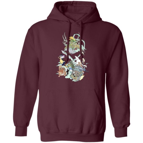 Totoro Soot Gremlins - Ghibli Characters Color Collection Hoodie-Apparel, Hoodie, Howl's Moving Castle, Kiki's Delivery Service, My Neighbor Totoro, princess mononoke, Spirited Away, Totoro Soot Gremlins