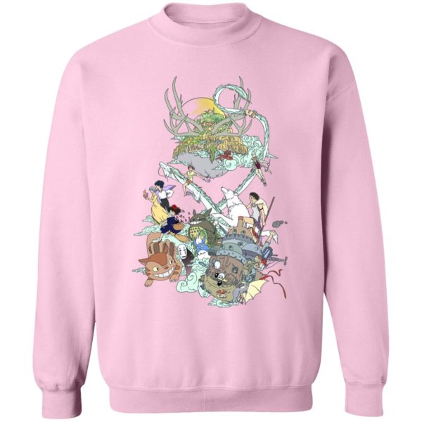 Totoro Ramen - Ghibli Characters Color Collection Sweatshirt-Apparel, Howl's Moving Castle, Kiki's Delivery Service, My Neighbor Totoro, princess mononoke, Spirited Away, Sweatshirt, Totoro Ramen