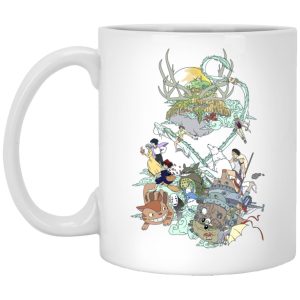 Totoro Restaurant - Ghibli Characters Color Collection Mug-House Decor, Howl's Moving Castle, Kiki's Delivery Service, Mug, My Neighbor Totoro, princess mononoke, Spirited Away, Totoro Restaurant