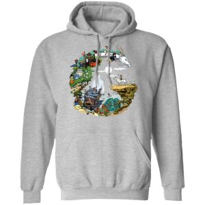 My Friend Totoro - Ghibli Movie Circle Hoodie-Apparel, Hoodie, Howl's Moving Castle, Kiki's Delivery Service, My Friend Totoro, My Neighbor Totoro, princess mononoke, Spirited Away