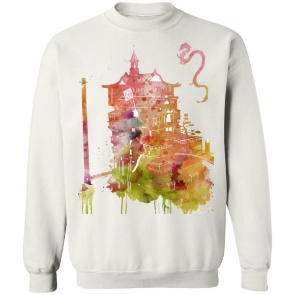 Spirited Away Free - Spirited Away – The Bathhouse Color Cutout Sweatshirt-Apparel, Spirited Away, Spirited Away Free, Sweatshirt