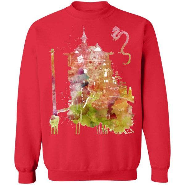 Spirited Away Free - Spirited Away – The Bathhouse Color Cutout Sweatshirt-Apparel, Spirited Away, Spirited Away Free, Sweatshirt