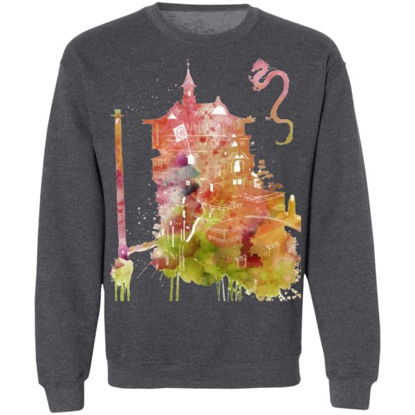 Spirited Away Free - Spirited Away – The Bathhouse Color Cutout Sweatshirt-Apparel, Spirited Away, Spirited Away Free, Sweatshirt