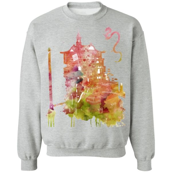 Spirited Away Free - Spirited Away – The Bathhouse Color Cutout Sweatshirt-Apparel, Spirited Away, Spirited Away Free, Sweatshirt