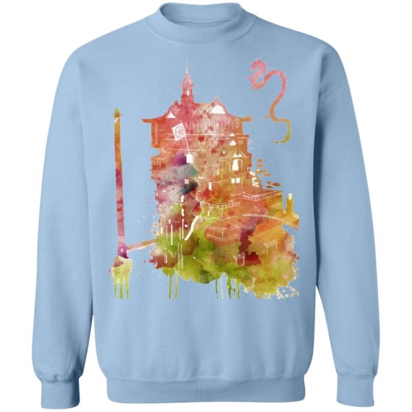 Spirited Away Free - Spirited Away – The Bathhouse Color Cutout Sweatshirt-Apparel, Spirited Away, Spirited Away Free, Sweatshirt