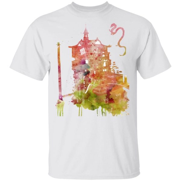 Bathhouse Spirited Away - Spirited Away – The Bathhouse Color Cutout T Shirt-Apparel, Bathhouse Spirited Away, Spirited Away, Tshirt