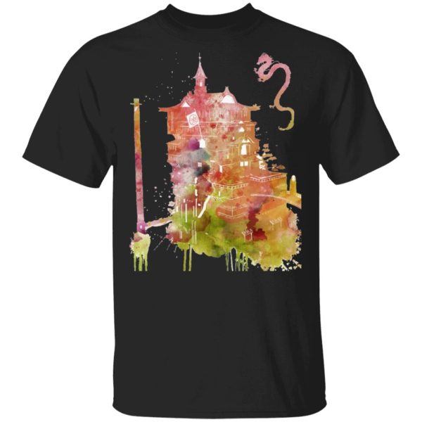 Bathhouse Spirited Away - Spirited Away – The Bathhouse Color Cutout T Shirt-Apparel, Bathhouse Spirited Away, Spirited Away, Tshirt