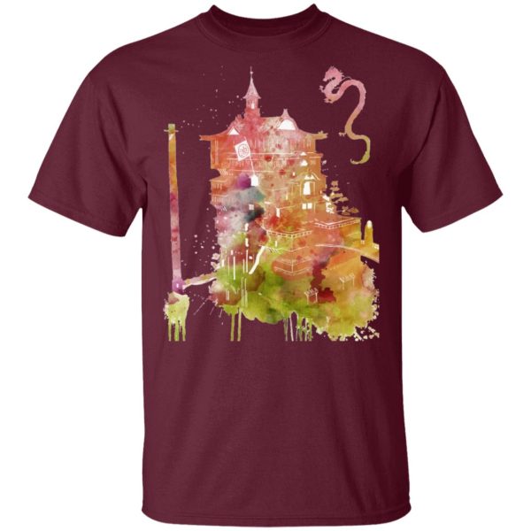 Bathhouse Spirited Away - Spirited Away – The Bathhouse Color Cutout T Shirt-Apparel, Bathhouse Spirited Away, Spirited Away, Tshirt