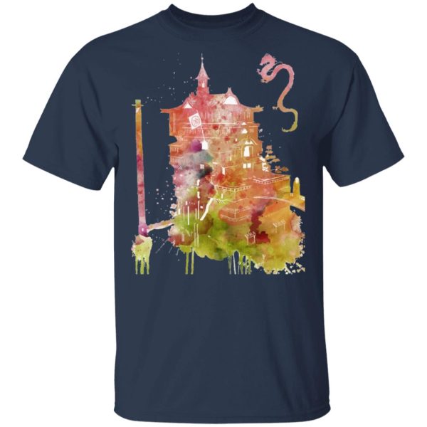 Bathhouse Spirited Away - Spirited Away – The Bathhouse Color Cutout T Shirt-Apparel, Bathhouse Spirited Away, Spirited Away, Tshirt