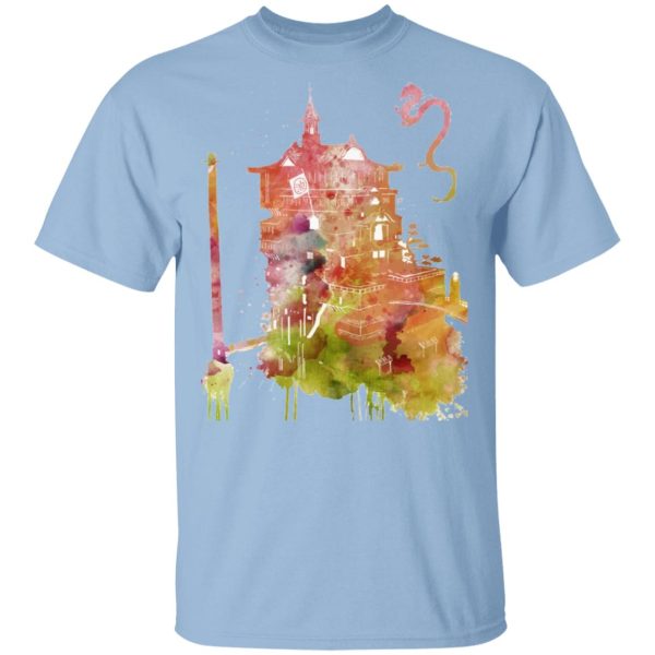 Bathhouse Spirited Away - Spirited Away – The Bathhouse Color Cutout T Shirt-Apparel, Bathhouse Spirited Away, Spirited Away, Tshirt