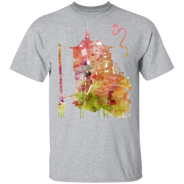 Bathhouse Spirited Away - Spirited Away – The Bathhouse Color Cutout T Shirt-Apparel, Bathhouse Spirited Away, Spirited Away, Tshirt