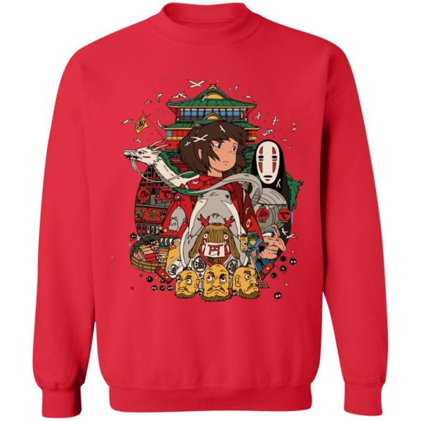 Spirited Away Sen - Spirited Away – Sen and Friends Sweatshirt-Apparel, Spirited Away, Spirited Away Sen, Sweatshirt