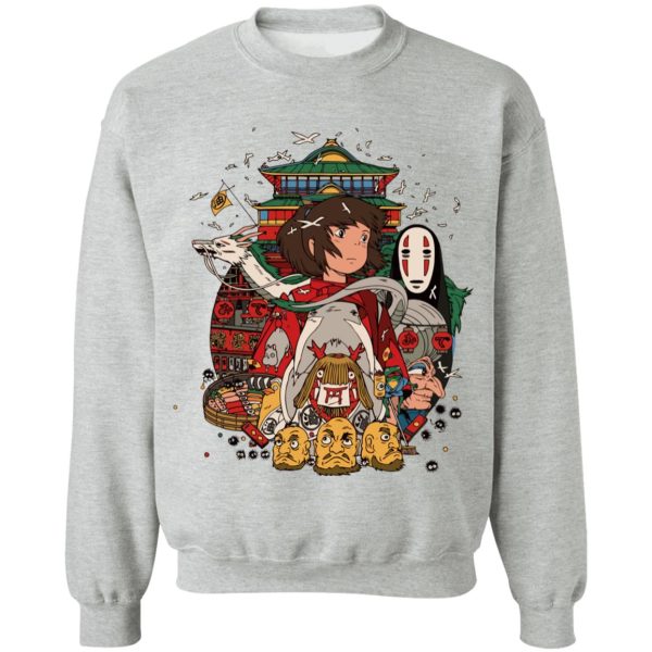 Spirited Away Sen - Spirited Away – Sen and Friends Sweatshirt-Apparel, Spirited Away, Spirited Away Sen, Sweatshirt