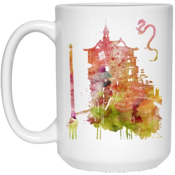 Spirited Away Food - Spirited Away – The Bathhouse Color Cutout Mug-House Decor, Mug, Spirited Away, Spirited Away Food