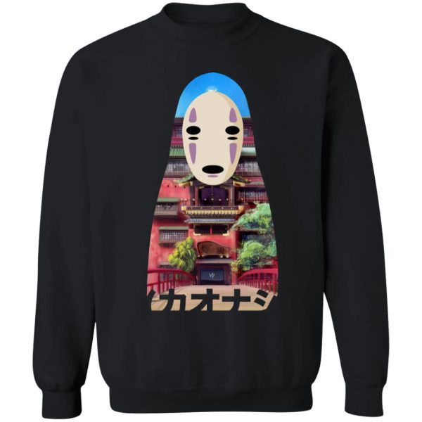 No Face From Spirited Away - Spirited Away Kaonashi Cutout Colorful Sweatshirt-Apparel, kaonashi, no face, No Face From Spirited Away, Spirited Away, Spirited Away Arms Guy, Spirited Away Sen To Chihiro No Kamikakushi, Sweatshirt