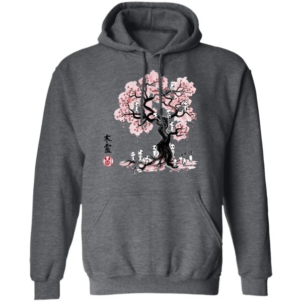 Princess Mononoke Yakul - Tree Spirits under the Sakura Hoodie-Apparel, Hoodie, princess mononoke, Princess Mononoke Yakul