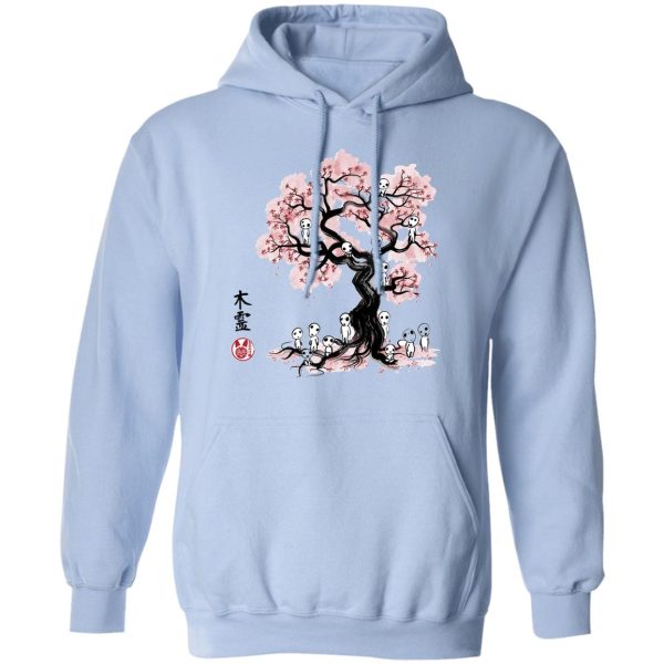 Princess Mononoke Yakul - Tree Spirits under the Sakura Hoodie-Apparel, Hoodie, princess mononoke, Princess Mononoke Yakul