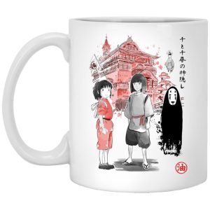 Spirited Away Haku Dragon - Spirited Away – Sen and Friends by the Bathhouse Mug-House Decor, Mug, Spirited Away, Spirited Away Haku Dragon