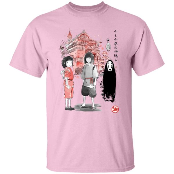 Spirited Away Lin - Spirited Away – Sen and Friends by the Bathhouse T Shirt-Apparel, Spirited Away, Spirited Away Lin, Tshirt