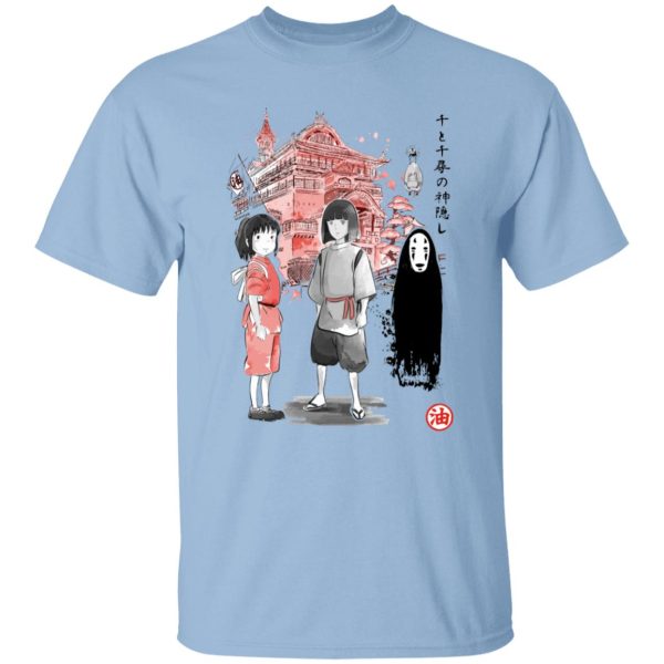 Spirited Away Lin - Spirited Away – Sen and Friends by the Bathhouse T Shirt-Apparel, Spirited Away, Spirited Away Lin, Tshirt