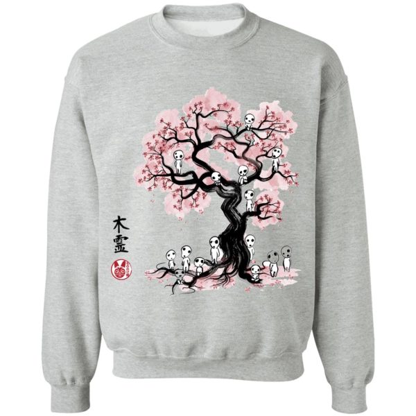 Princess Mononoke - Tree Spirits under the Sakura Sweatshirt-Apparel, princess mononoke, Sweatshirt