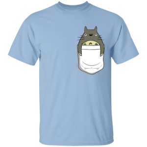 My Neighbor Totoro Characters - Totoro in Pocket T Shirt-Apparel, My Neighbor Totoro, My Neighbor Totoro Characters, Tshirt