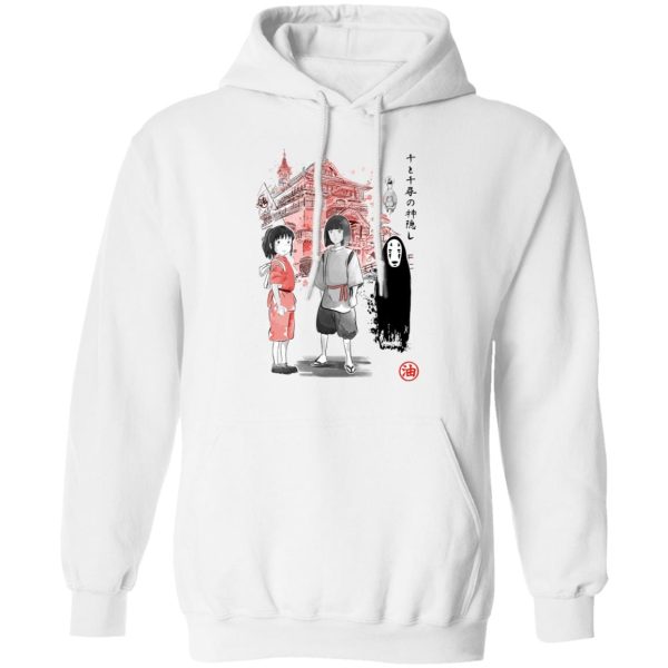 No Face From Spirited Away - Spirited Away – Sen and Friends by the Bathhouse Hoodie-Apparel, Hoodie, No Face From Spirited Away, Spirited Away