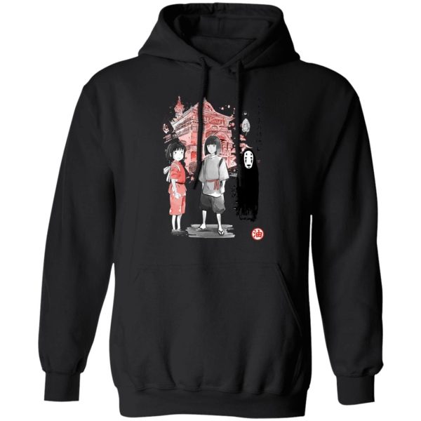 No Face From Spirited Away - Spirited Away – Sen and Friends by the Bathhouse Hoodie-Apparel, Hoodie, No Face From Spirited Away, Spirited Away