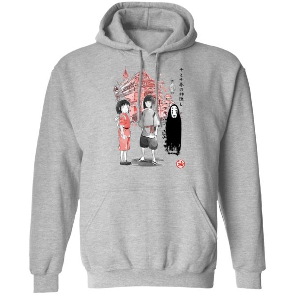 No Face From Spirited Away - Spirited Away – Sen and Friends by the Bathhouse Hoodie-Apparel, Hoodie, No Face From Spirited Away, Spirited Away