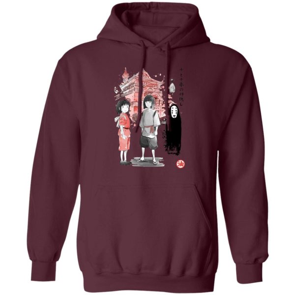 No Face From Spirited Away - Spirited Away – Sen and Friends by the Bathhouse Hoodie-Apparel, Hoodie, No Face From Spirited Away, Spirited Away