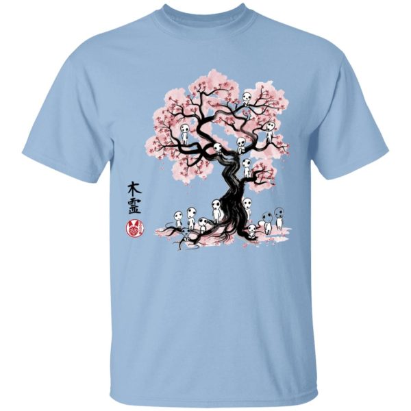 Studio Ghibli Films Princess Mononoke - Tree Spirits under the Sakura T Shirt-Apparel, princess mononoke, Studio Ghibli Films Princess Mononoke, Tshirt