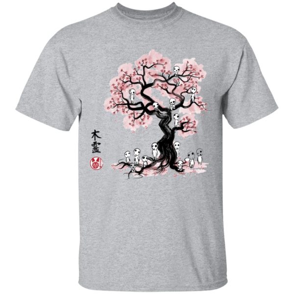 Studio Ghibli Films Princess Mononoke - Tree Spirits under the Sakura T Shirt-Apparel, princess mononoke, Studio Ghibli Films Princess Mononoke, Tshirt