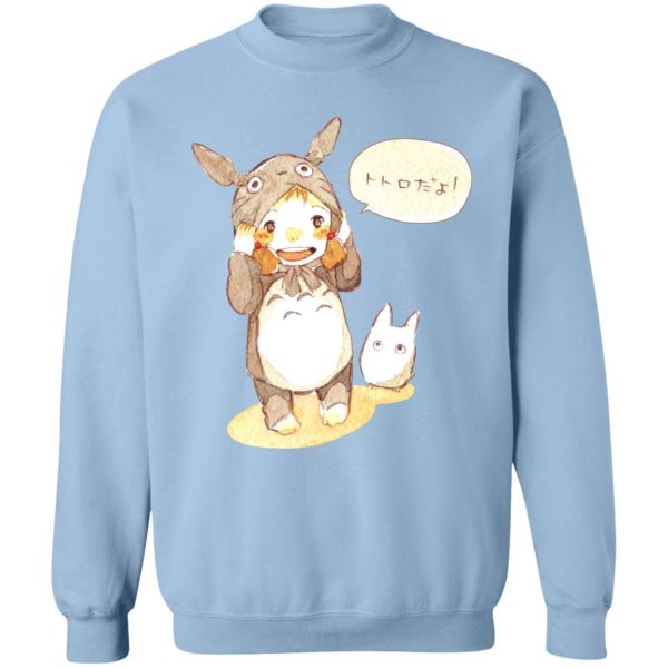 Blue Totoro - Baby Cosplay Totoro Korean Art Sweatshirt-Apparel, Blue Totoro, My Neighbor Totoro, Sweatshirt