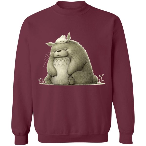 Studio Ghibli My Neighbor Totoro - The Fluffy Totoro Sweatshirt-Apparel, My Neighbor Totoro, Studio Ghibli My Neighbor Totoro, Sweatshirt